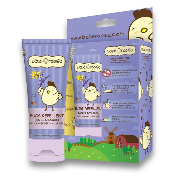 Bebe Roosie Bugs Repellent Cream Anti Nyamuk Aroma Lavender