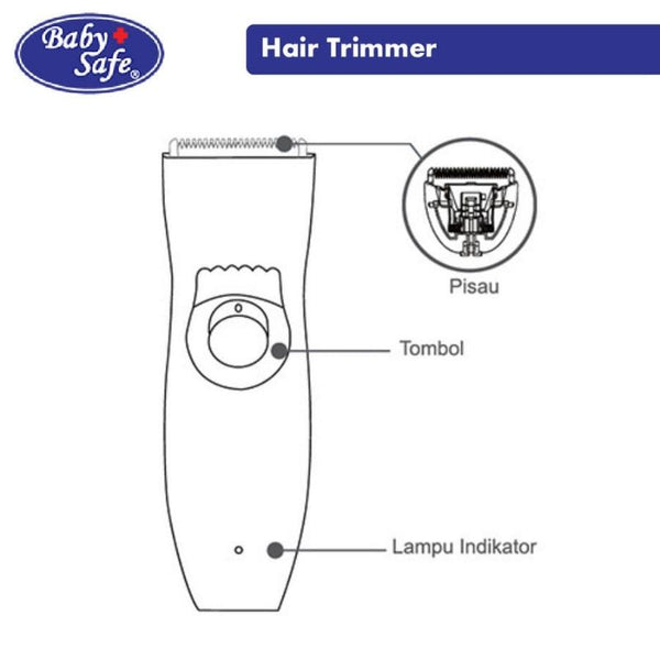 Baby Safe Hair Trimmer Alat Cukur Rambut Bayi