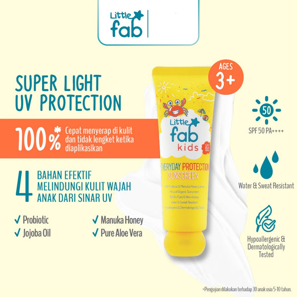 Little Fab Kids Everyday Protection Sunscreen Anak/ Skincare Anak