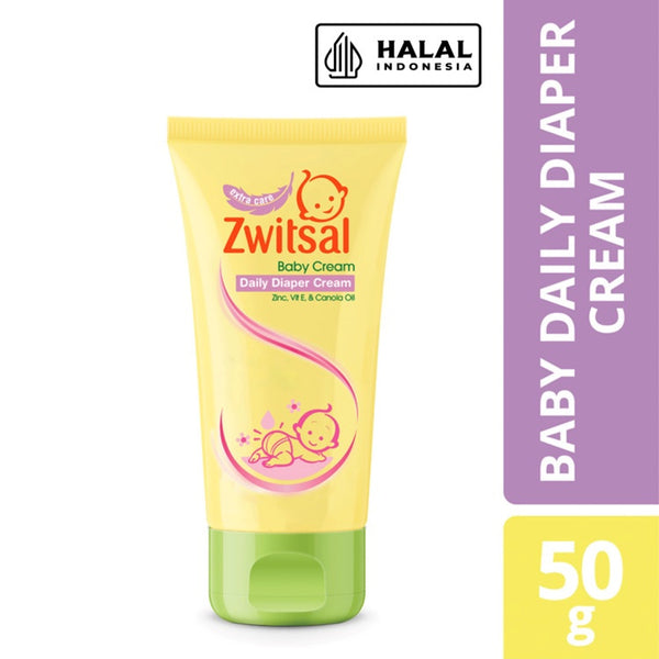 Zwitsal Baby Daily Diaper Cream Tube 50Gr - Krim Ruam Popok Bayi