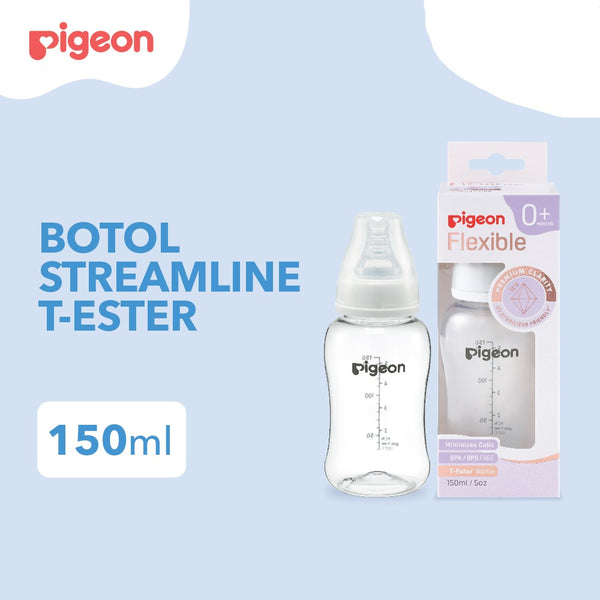 PIGEON Botol T-Ester Streamline 150ml & 250 ml with S-type Nipple | Botol Susu Bayi