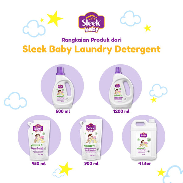 Sleek Baby Laundry Detergent Concentrate 1200ml - Detergen pakaian bayi