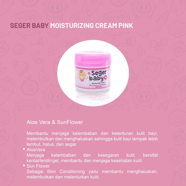 Seger Baby Moisturizing Cream Bayi Halal BPOM 35gr Ekstrak Alami Baby Lotion