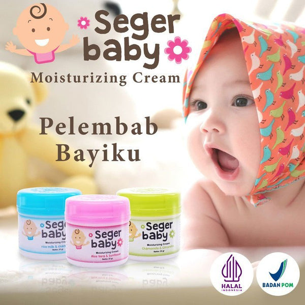 Seger Baby Moisturizing Cream Bayi Halal BPOM 35gr Ekstrak Alami Baby Lotion