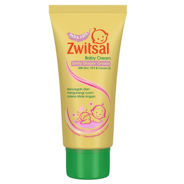 Zwitsal Baby Daily Diaper Cream Tube 50Gr - Krim Ruam Popok Bayi