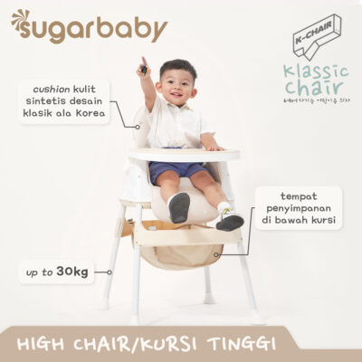 SUGARBABY Klassic Chair High Chair 6 in 1 | Booster Seat | Kursi Makan Bayi thumbnail 7