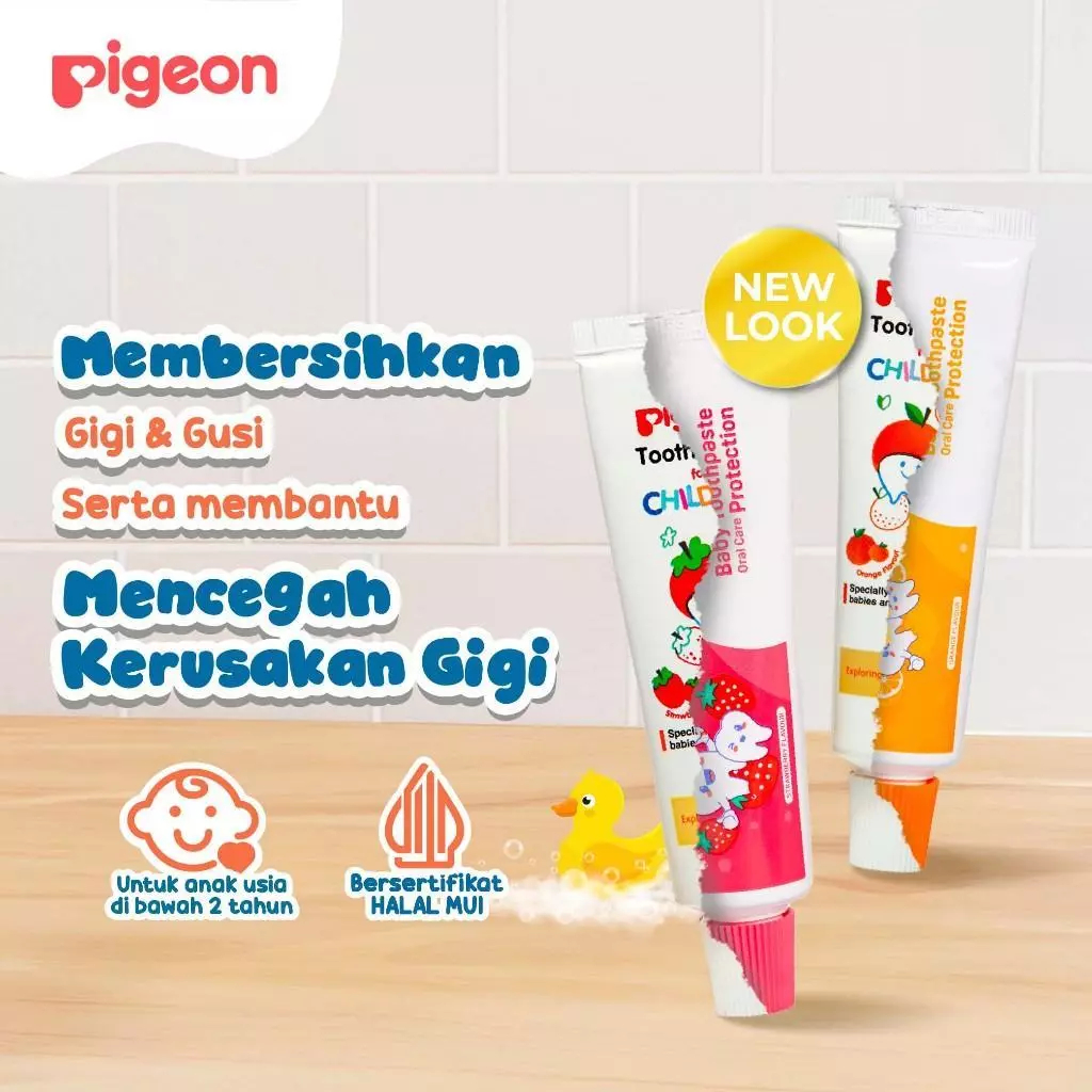 PIGEON Toothpaste - Pasta Gigi Bayi Anak - Odol Bayi Anak Halal