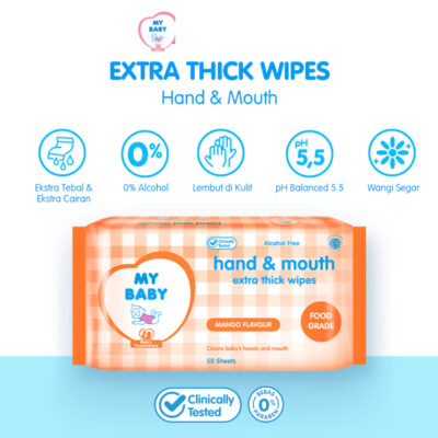 MY BABY Extra Thick Wipes 45+45 Hand & Mouth / Antibacterial /Clean & Fresh thumbnail 3