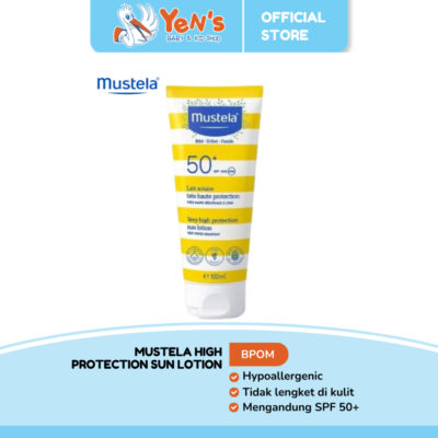 Mustela High Protection Sun Lotion 40ml / 100 ml - Sunscreen Bayi dan Keluarga thumbnail 1