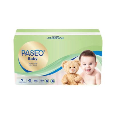 Paseo Baby Tissue Pure Soft 130 sheets / Tisue kering bayi thumbnail 4