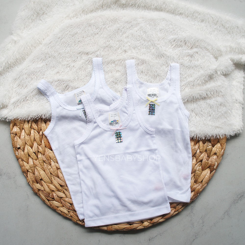 NOVA Singlet Anak Putih - Kaos Dalam Anak Perempuan