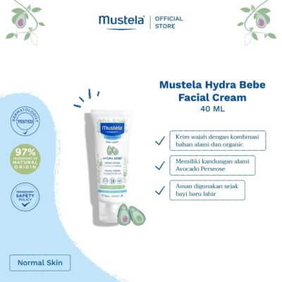 MUSTELA Hydrabebe Facial Cream - Krim Wajah Bayi 40 ml thumbnail 3