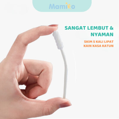 Mamiko Baby Oral Cleaner - Pembersih Mulut Bayi New Born Isi 30 PCS - Aman Digunakan Untuk Bayi 0-3 Tahun thumbnail 4