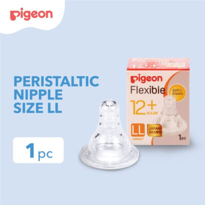 PIGEON Nipple Peristaltic Slim Neck LL / Dot Bayi