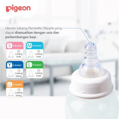 PIGEON Nipple Peristaltic Slim Neck LL / Dot Bayi thumbnail 4