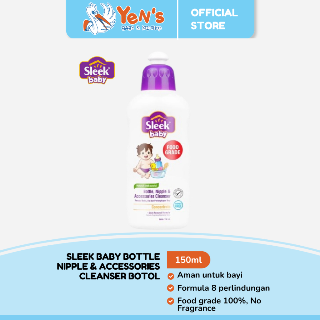 Sleek Baby Bottle Nipple & Accessories Cleanser 150 ml