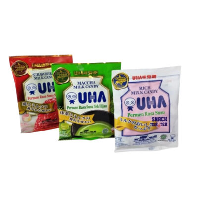 UHA Milk Candy 42gr - Permen Rasa Susu Green Tea/Strawberry thumbnail 3