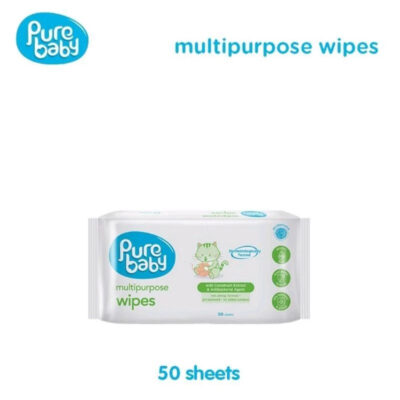 PURE BABY Multipurpose Wipes isi 50+50 | Baby Wipes | Tissue Basah Bayi thumbnail 3