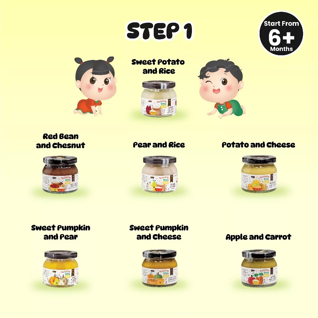 Yummy Bites Meal Step 1 / 2 / 3- Makanan Bayi MPASI 145 GR