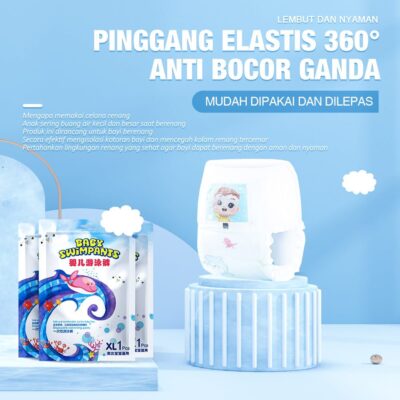 Popok Celana Renang Anak Bayi Batita Balita Tahan Air Sekali Pakai Baby Swim Diapers thumbnail 7