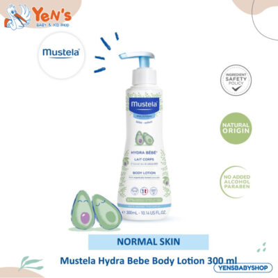 Mustela Hydrabebe Body lotion 300 ml - Lotion Bayi thumbnail 1