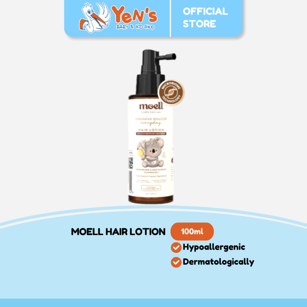 Moell Hair Lotion 100ml Dengan Panax Ginseng, Kemiri, Biotin - Menumbuhkan & Melebatkan dalam 7 Hari