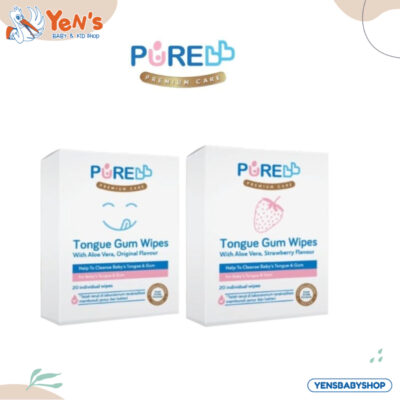 PURE BB Baby Tongue Gum 20's Wipes - Tisu Basah Gusi & Lidah Bayi thumbnail 2