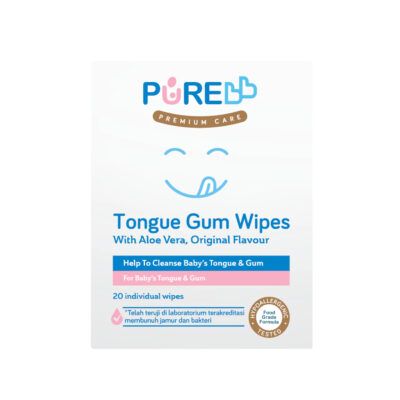 PURE BB Baby Tongue Gum 20's Wipes - Tisu Basah Gusi & Lidah Bayi thumbnail 6