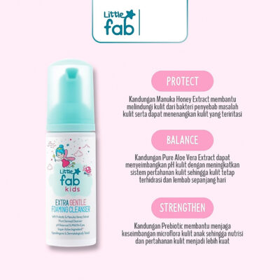 Little Fab Kids Extra Gentle Foaming Cleanser Boy & Girl / Skincare Anak / Sabun Cuci Muka Anak thumbnail 6