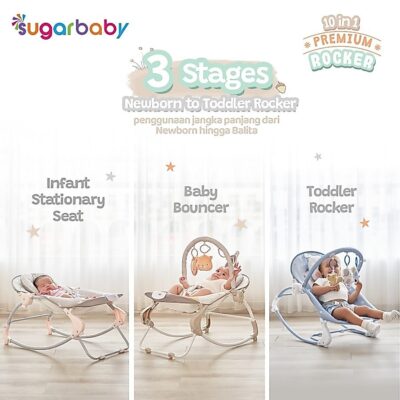 SUGARBABY 10in1 Premium Rocker/Ayunan Bayi/Bouncer Bayi thumbnail 4