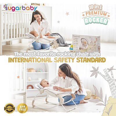SUGARBABY 10in1 Premium Rocker/Ayunan Bayi/Bouncer Bayi thumbnail 6