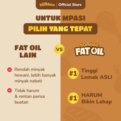 Bumboo Premium FAT Oil 110ml - Beef & Chicken Lemak Hewani Asli | EVOO with Canola - BB Booster thumbnail 3