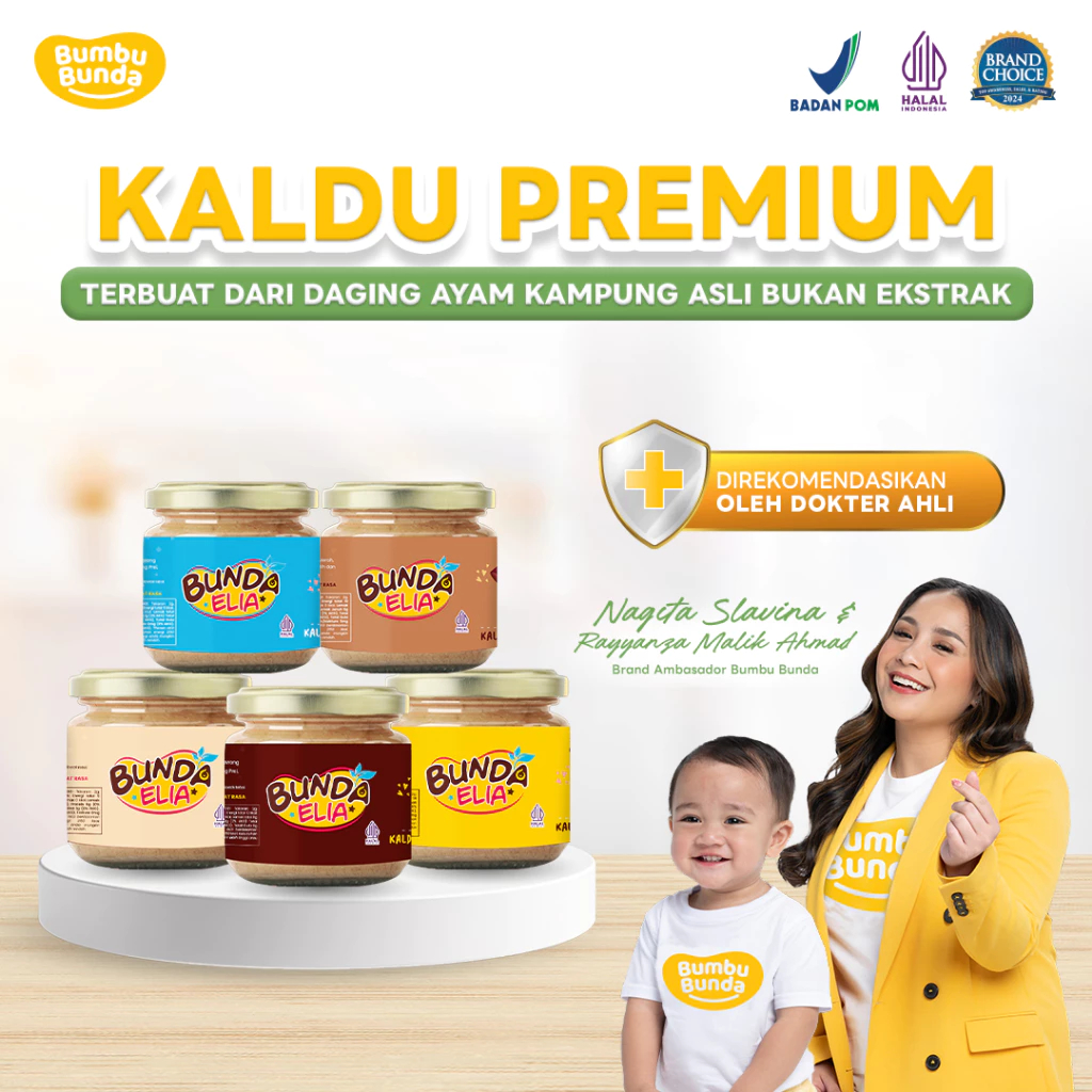 Bumbu Bunda Elia Kaldu MPASI 50gr Non MSG - Bumbu MPASI | Kaldu Asli
