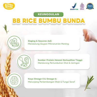 Bumbu Bunda Elia BB Rice 200gr - Beras MPASI Double Protein | Makanan Bayi No MSG - BB Booster thumbnail 4