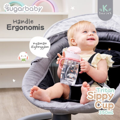 Sugar Baby Tritan Sippy Cup K Series 350ml - Botol Minum Bayi Bebas BPA - Premium Tritan Bottle thumbnail 5