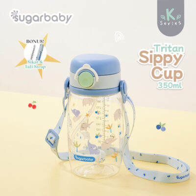 Sugar Baby Tritan Sippy Cup K Series 350ml - Botol Minum Bayi Bebas BPA - Premium Tritan Bottle thumbnail 8