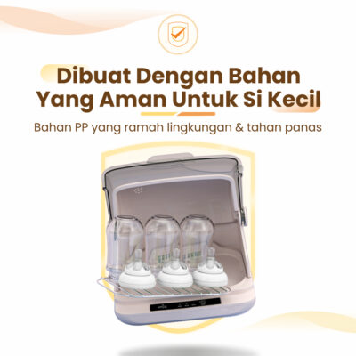 Emily UV Sterillizer & Dryer 6L 60W Low Watt / Sterillizer Baby / Sterillizer Botol Bayi thumbnail 4