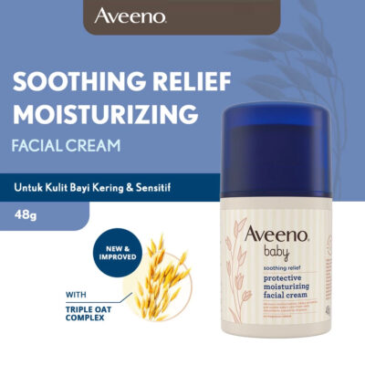 Aveeno Baby Soothing Relief Moisturizing Facial Cream 48g - Lotion Bayi/Cream Wajah Bayi thumbnail 2