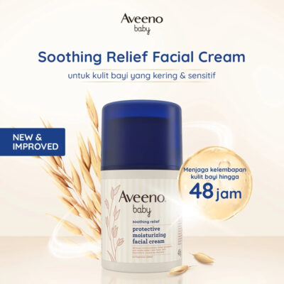 Aveeno Baby Soothing Relief Moisturizing Facial Cream 48g - Lotion Bayi/Cream Wajah Bayi thumbnail 3