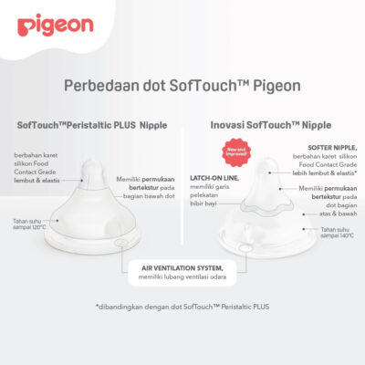 PIGEON SOFTOUCH PLUS NIPPLE 3PCS BLISTER S / M thumbnail 7