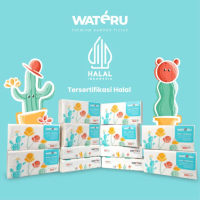 Wateru Facial Tissue 100 sheets, 3 ply | Natural & Unbleached | Wateru Premium Bamboo Tissue thumbnail 4