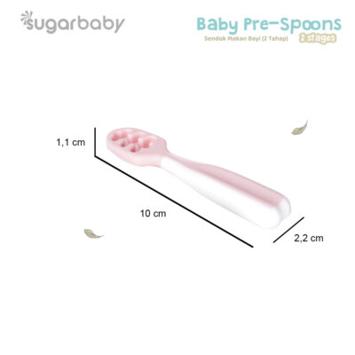 Sugar Baby Pre Spoon 2 Stages Sendok Belajar Bayi BPA FREE - Training Spoon - Peralatan Makan MPASI Bayi thumbnail 9