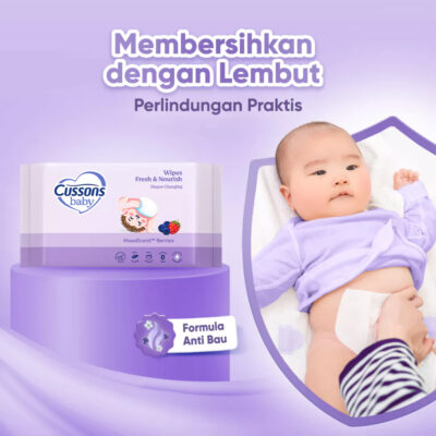 Cussons Baby Wipes - Tisu Basah Bayi 45's X3 thumbnail 8