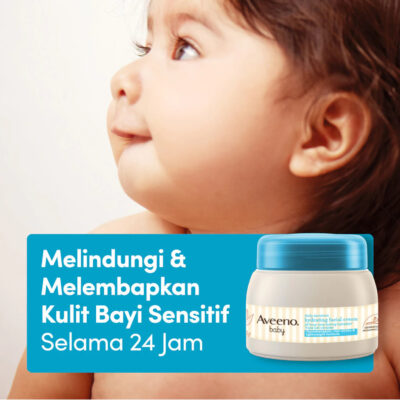 Aveeno Baby Daily Moisture Hydrating Facial Cream 60g Krim - Pelembab Wajah Bayi Kering&Sensitif thumbnail 3