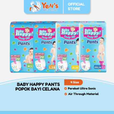 Baby Happy Pants Popok Bayi Celana M32 / L28 / XL26 / XXL24