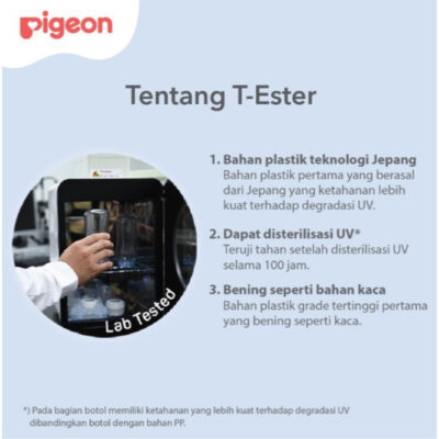 PIGEON BOTOL T-ESTER WIDE NECK BPP 200ML LIGHT GREEN W/ SOFTOUCH NIPPLE thumbnail 4