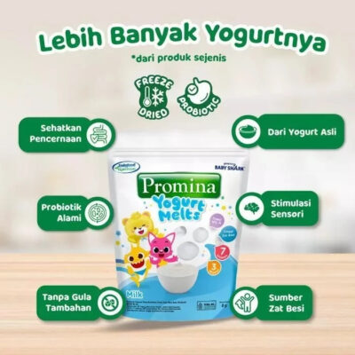 Promina Yogurt Melts 8g - Snack Cemilan Anak - Mengandung probiotik yang baik untuk pencernaan thumbnail 3