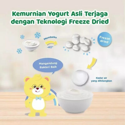 Promina Yogurt Melts 8g - Snack Cemilan Anak - Mengandung probiotik yang baik untuk pencernaan thumbnail 4