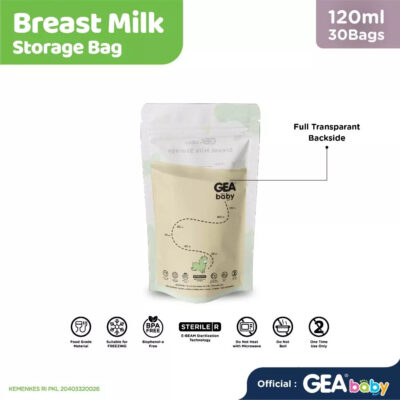 GEA Baby premium breast milk storage bag 120ml / Kantong Asi Pouch Farmdale Edition thumbnail 4