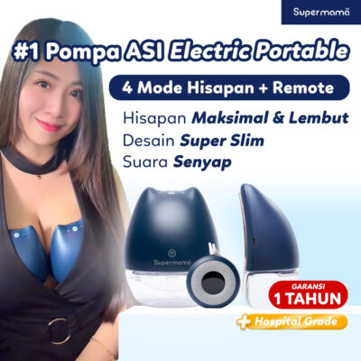Supermama Lab Pompa Asi Elektrik Handsfree with Remote [Tanpa Kabel] | Portable & Wearable thumbnail 4